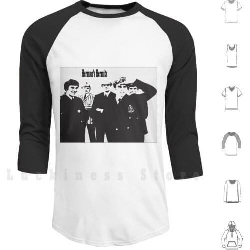 Hermans Hermits Hoodie Long Sleeve Hermans Hermits Peter Noone 1960s Band