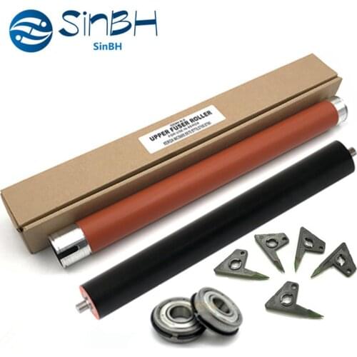 1Set X Upper Picker Finger Heat Roller+Bearing Pressure Roller For Xerox WorkCentre 5865 5875 5890 5765 5775 5790 5665 5675 5687