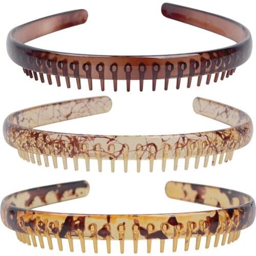 1Pc Fashion Plastic Headband Shark Tooth Comb Resin Hairband Hair Hoop For Women Hair Band Accessories Female Hair Accessories