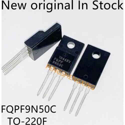 10PCS/LOT FQPF9N50C TO-220F 9N50C 9N50 TO220F FQPF9N50 9A 500V New original spot hot sale