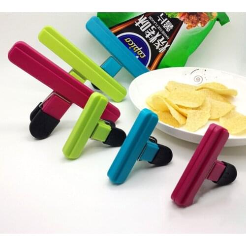 2Pcs/3Pcs Sealing Bag Clips Outdoor Camp Food Bag Sealer Home Food Close Clip Food Snack Storage Clamp Kitchen Device