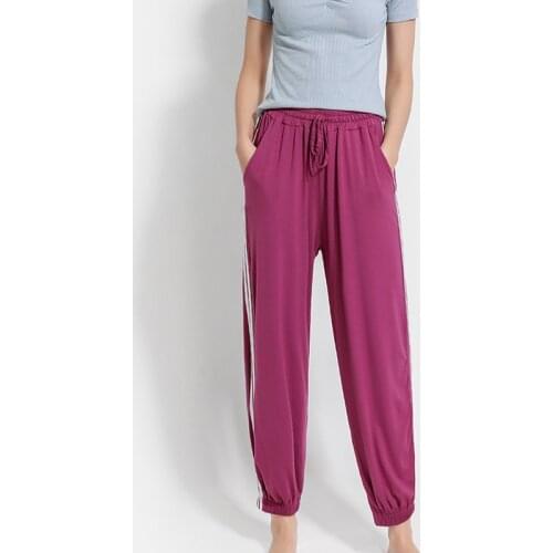 2021 Sweatpants Women Baggy Soft Sports Pants Joggers Women Wide Leg Loose Elastic High Waist Trousers Women Workout Pants WF075