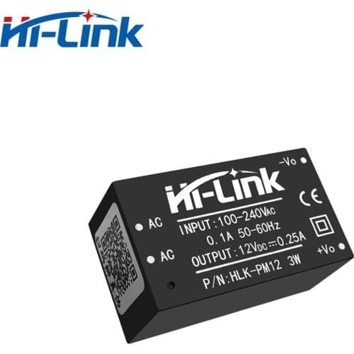 HLK-PM12 AC-DC 220V to 12V Step Down Power Supply Module Converter Intelligent Household Switch UL/CE free shipping