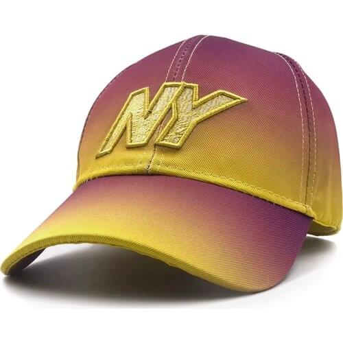 Brand Baseball Cap Women Men Snapback hat For Men Trucker Gradient Cotton Embroidery Casquette Bone Letter NY Dad Cap