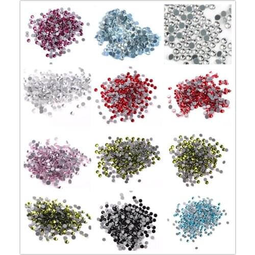 Big Bag Various Colors SS30 Hot Fix Rhinestone DIY HotFix Crystal Rhinestone Iron-on For Garment Decoration