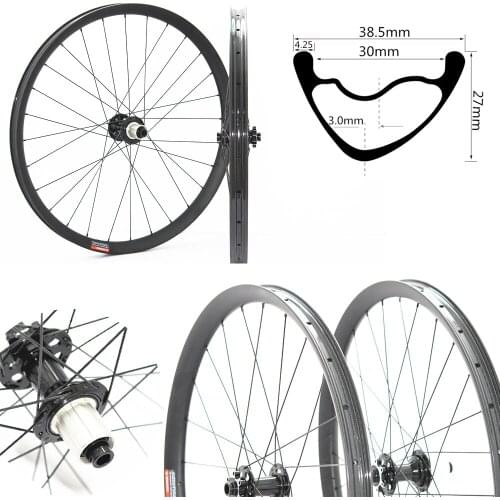 DH-ENDURO 27.5er 38 width 27 height-Carbon Mountain Bike Wheelset Clincher/Tubeless Wheel Carbon Road Bike Gravel Disk Wheels