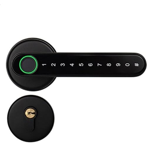 Electronic Single Handle Digital Tuya APP SMART Biometric Fingerprint Lock Bluetooth Remote Control Password Keyless Door LOCK