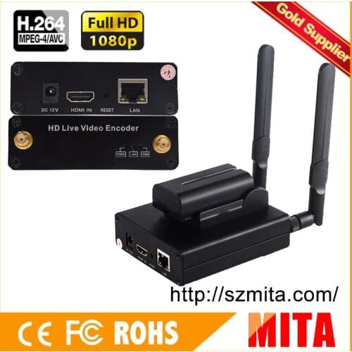 H.265 HEVC/H.264 AVC wifi video transmitEncoder Tramsimitter IPTV Streamer Support RTMP RTSP UDP HTTP HLS FLV Streaming Protocol