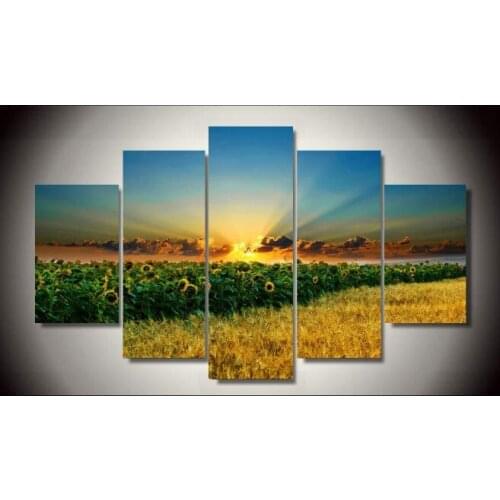 HD Print 5pcs canvas art sea beach seascape painting modern home decor wall art picture for living room decor painting /PT0349