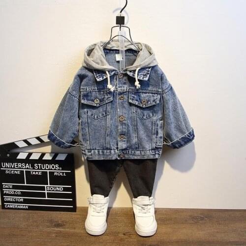 Boys Jacket Spring Summer Kids Coat Jeans Turn Down Collar Tops for Teenage Korean Fashion Children Clothing 2020 New 2-12Years