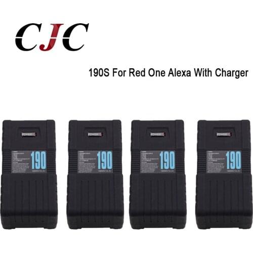 4 x BP-190S POWER-U 190Wh 13000mah V-Mount Li-ion Battery For SONY RED ONE ALEXA With Charger Replacement Battery