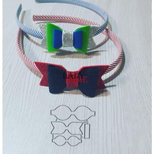 Hair Ornament Bow Tie Craft Metal Cutting Dies Mold Punch Stencil for DIY Scrapbooking Paper Album Photo Card Making Dies Cut