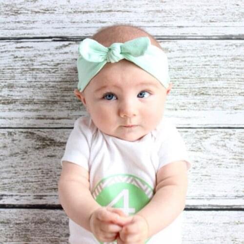 2018 New 1pcs Grils Lace Bowknot Headband Kids Turban Knotted Tie Hair Band Christmas headwrap Hair Accessories