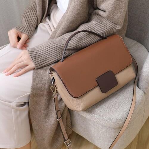 2021 New Luxury Fashion Design Womens Handbag Soft Genuine Leather Women Messenger Bags Ladies Shoulder Bag