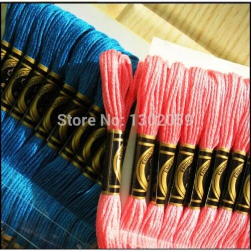 Factory Wholesale Embroidery Cross Stitch Floss Thread 894 Pcs/Lot Thread+100 Pieces of Needle--Similar DMC Available