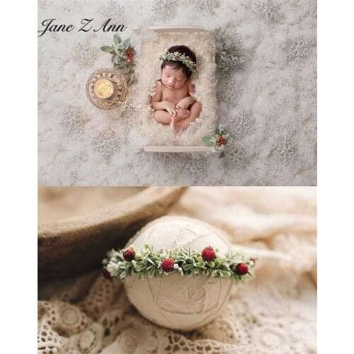 0-3 year infant children Christmas new year berry tiara baby photo Mori head hairband newborn photography props