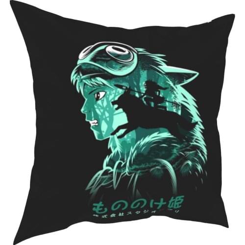 Princess Mononoke Pillow Cases Japan Anime Manga Ghibli Miyazaki Cushion Covers Decor Throw Pillow Case Cover for Sofa 18