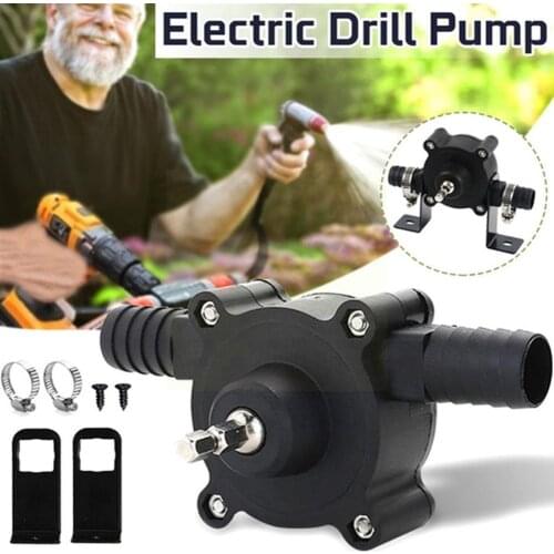 Hand Electric Drill Pump Portable Pump Self-priming Liquid Self-priming Centrifugal Pump Pump Mini Manual E5L5