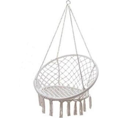 Nordic thick cotton rope household hammock modern simple balcony courtyard tassel swing fashion creative babies hanging chair