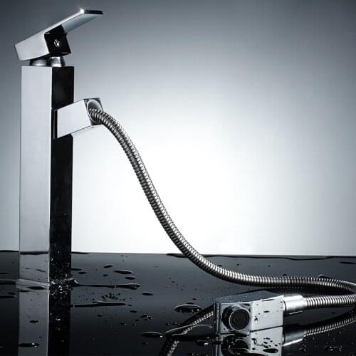 Basin Faucets Bathroom Faucet Basin Tap Single Handle Hot and Cold Water Mixer Taps Lavatory Pull-out Faucetn