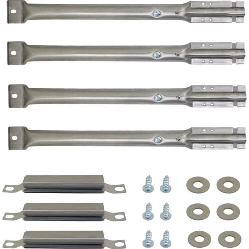 BBQ Grill Tube 4pcs Adjustable Telescopic Stainless Steel Pipe Tube Burners BBQ Grill Parts Replacement Universal