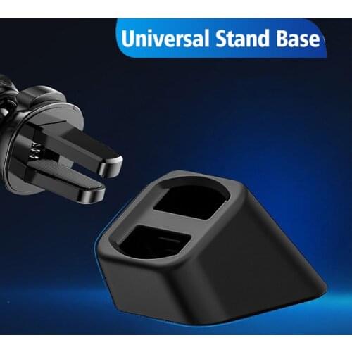 Universal Car Stand Base Dashboard Mount Mobile Phone Holder Car Inclined Bracket Base Air Outlet Clip Accessories