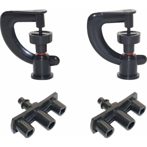 50 PCs Spray Rotating micro-nozzle WATER SPRAY To cool watering sprayer head mist fan plant water garden irrigation tools