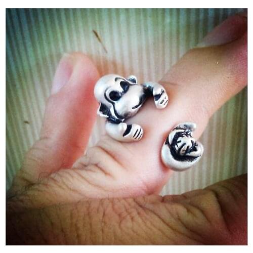 Drop shipping-3D Retro Monkey Ring