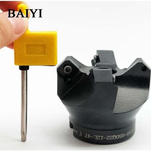 CNC face milling cutter R245-050Q22-12L-4T machining center face milling cutter 63 for carbide insert R245-12T3M