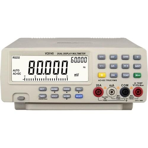 Hot Sale Professional Digital Bench Top Multimeter High Quality Temperature Meter PC DMM 80000 Tester Analog Bar Graph w/ 23 s