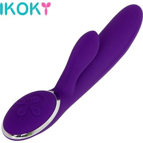IKOKY G Spot Massager Vibrator Adult Products Clitoris Stimulator Multi Speed Sex Toys for Women Erotic Toys USB Rechargeable