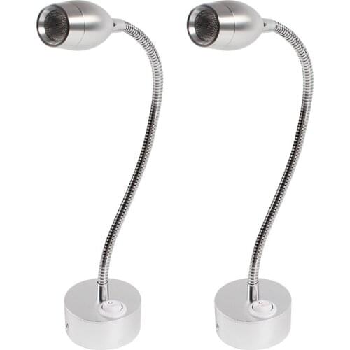 IRV DC12V With Hose Thick Base Warm White Color With Switch Reading Bedside Lamp LED Lamp Spotlight