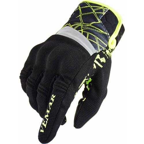 Vemar Summer Motorcyclist Gloves Men Women Motorcycle Gloves Breathable Off-road Moto Riding Gloves Mesh Motorcycle Equipment