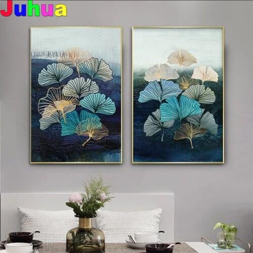 Leaf Pictures diamond embroidery full drill Ginkgo biloba diy diamond painting mosaic diamond stitch home decor drop shipping