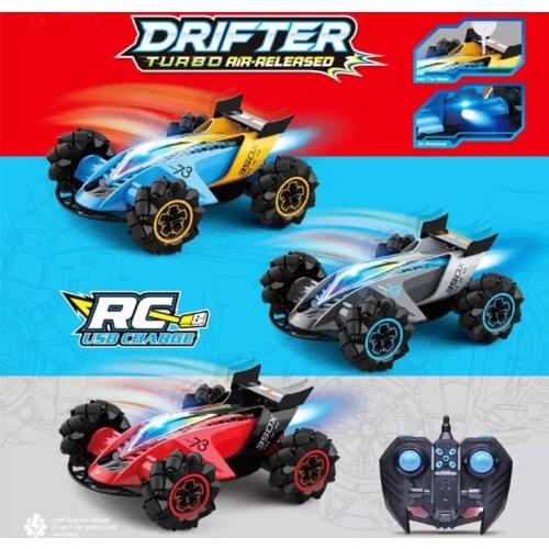 1:14 2.4G RC Stunt Car Gesture Sensing Spray Drift Car 4WD 8CH High Speed Off-Road Cars With Light Music Play Time 20 Minutes