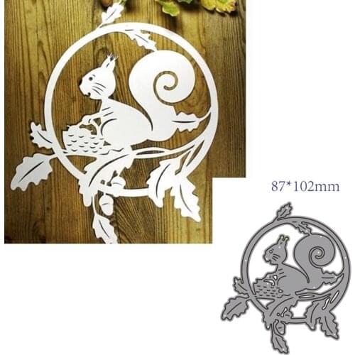 Metal cutting dies cut die mold Animal squirrel decoration Scrapbook paper craft knife mould blade punch stencils