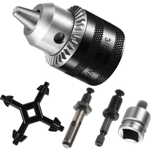 Drill Chucks Set 1.5-10mm Drill Chuck Adapter Tool Quick Change Adapter Electric Hammer Accessories