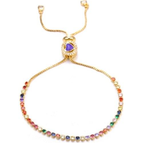 JUYA 1 Pc Bead Newest Women Shiny Gold Color Bracelets Charm Austria Crystal Cuff Bangles Fashion Jewelry Best Gift For Women