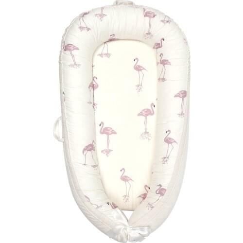 New Baby Nest Baby Bedding Portable Travel Bed Removable Washable Comfortable Imitation Uterine Wrap Design Bed Bumpers Present