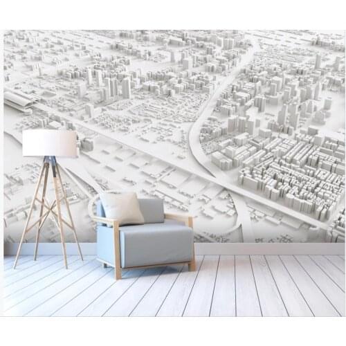Custom photo wallpaper modern wallpaper for living room Abstract city map 3d background wall