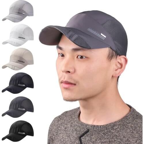 1PC Hot Popular New Cool Quick Dry Mesh Cap Fashion Women Men Summer Outdoor Sport Baseball Hat Running Visor Cap Outdoor Hat