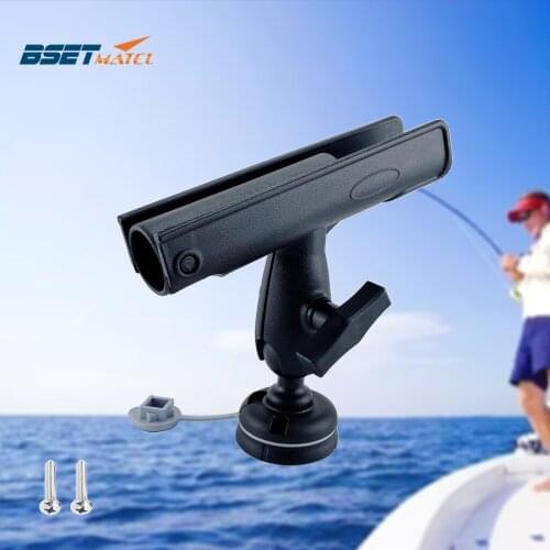 Kayak ABS Adjustable Boat Fishing Rod Rack Holder Bracket Pole Support Fixer Fix Rest Tool Rotatable Mount Marine Accessories