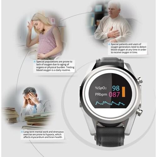 CONTEC Smart Watch SpO2, PR, ECG Pedometer CMS50K1 Wearable Equipment Health Tracer