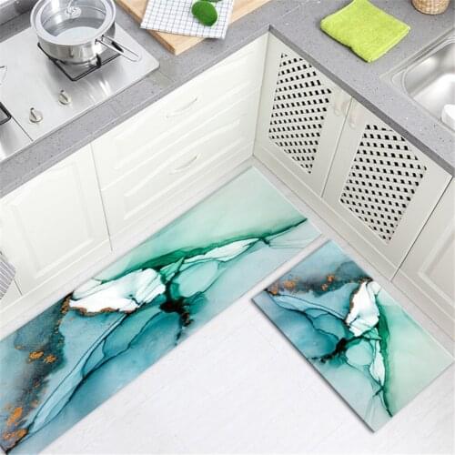 Light Green Painting Mat For Kitchen Long Bathroom Mat Nordic Abstract Style Bedside Mat Girl Room Balcony Mat Hallway Mat Decor
