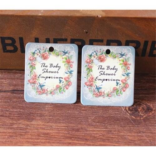 Swingtag High Quality Recycle Cardboard Custom Printed New Design Logo Paper Hang Tags for Garment