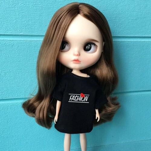 1 PCS 1/6 blyth Clothes Casual Long T-Shirt for Pullip Licca Azone Momoko 30cm doll Accessories clothing for barbie