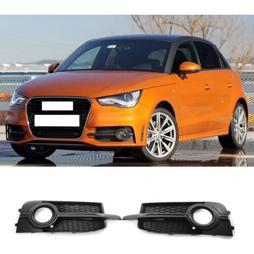 1pcs/2pcs Front Bumper Fog Light Grill Fog Lamp Frames Sports Version Lamp Hoods for Audi A1 2011 2012 2013 2014