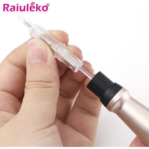 50/100pcs R1/R1 Blunt/R2/R3/R5/R7/F3/F5/F7 Disposable Screw Tattoo Needles Cartridge Pen Permanent Makeup Machine Accessories