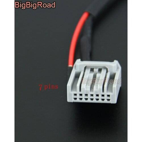 BigBigRoad For Honda Civic Ciimo 2012 2013 2014 2015 Car Adapter Connector Wire Cable Rear View Camera Original Video Input RCA