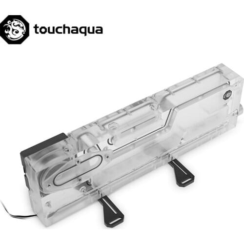 Bitspower Touchaqua Water Tank PWM XYZ Reservoir Combo 17W Pump Digital RGB Light Sync 220x52x52MM,BPTA-XYZXL-RES-P1M